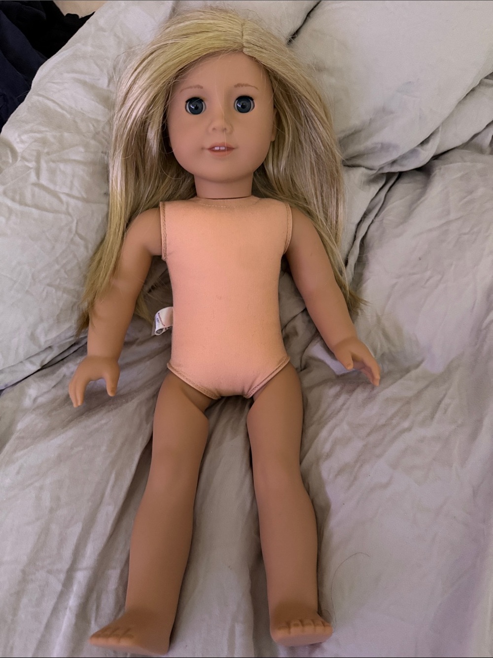American Girl Blonde Doll - never played with